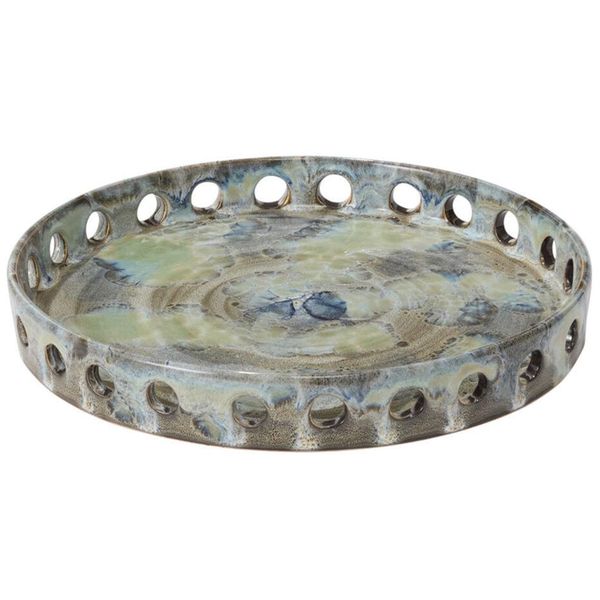 Rori Ceramic Ripple Vase, Wei?