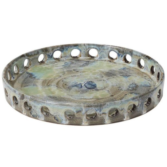 Rori Ceramic Ripple Vase, Wei?