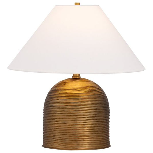 Jarvis Tischlampe, Patina Brass/Ceramic Dappled Lapis