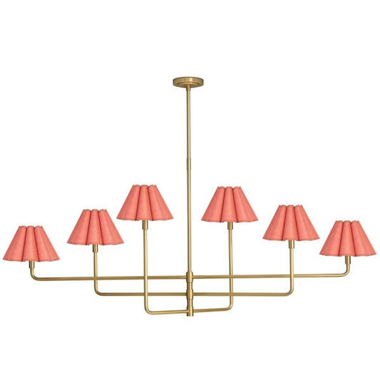 Polly Chandelier, Natur Brass/Linen
