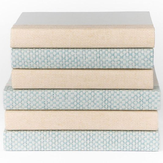Dune Weave Book Stack, Off-Wei?/Beige